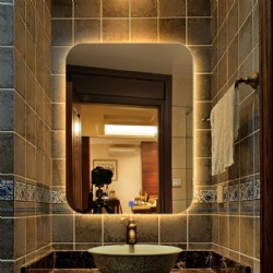 Hot Seller Rectangle Hotel Luxury Bathroom LED Mirror