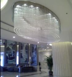 hotel lobby large size crystal project lamp