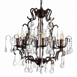 Iron decoration crystal pendant lamp chandelier
