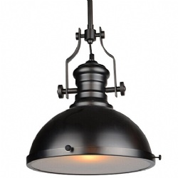 American industrial Iron pendant light