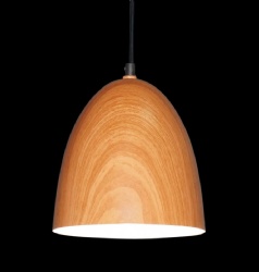 Wooden pattern Aluminum pendant light
