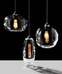 Decoration glass pendant light