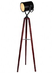 Tripod wood floor lamp for home decoration