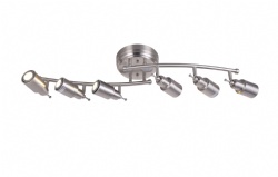 Modern iron ceiiing lamp 6 head bluetooth track light
